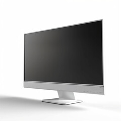 Monitor / Fernseher / Bildschirm auf weißem Hintergrund -  Computer - Unterhaltungselekronik - Technik -- Ai / Ki generiert