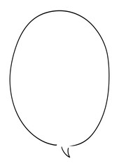 ペンの手がき吹き出し