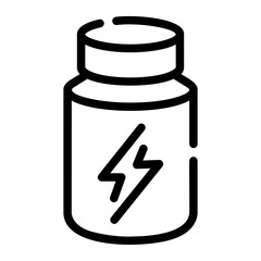 protein capsules Line Icon