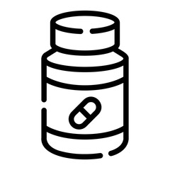 fish oil Line Icon