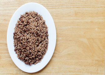 Rice with chiricano beans
