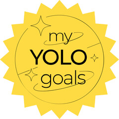 Bright Color Minimalist Travel Sticker Elements