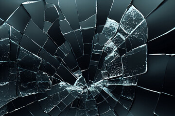 Broken glass window desktop wallpaper