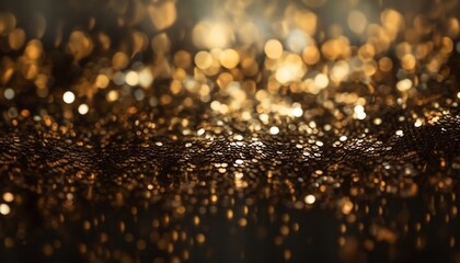 background with lots of lights golden glitter bokeh