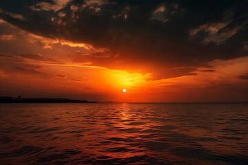 Obraz premium sunset over the sea