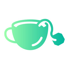 green tea Gradient icon