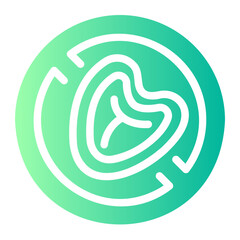 no meat Gradient icon