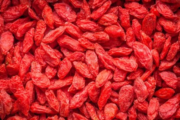 Dried goji berries as a background