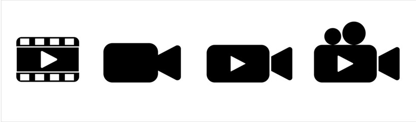 video icon cinema film vector