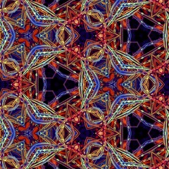 Abstract multi colored kaleidoscope background