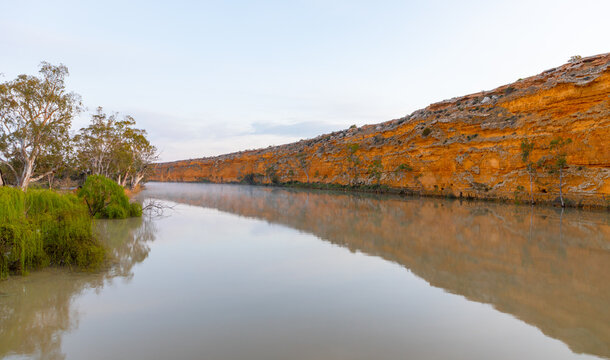 The Murray River, a famous river system in Australia bordering on Victoria, South Australia and New South Wales