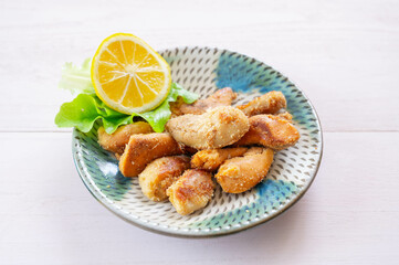 ホタテの生殖巣のムニエル