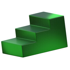3D Green Geometric Shape Render