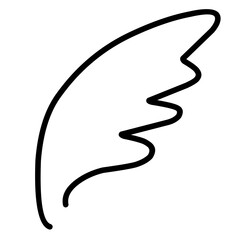 Wings Doodle Line