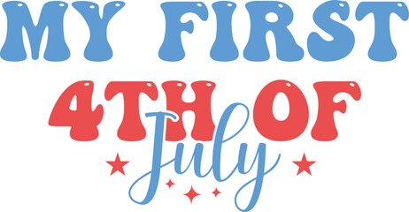 My first 4th of July America independence day typography t-shirt design.