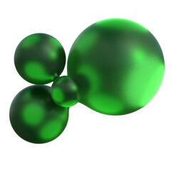 3D Green Geometric Shape Render