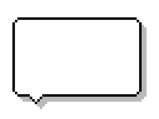 シンプルな吹き出しのドット絵