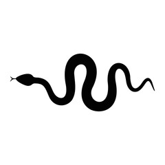 silhouette of snake 