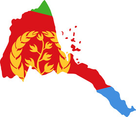 Eritrea flag pin map location 20230506223