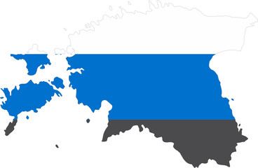 Fototapeta premium Estonia flag pin map location 2023050625
