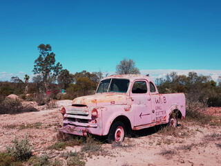 Abandoned Utility in Opal Fields of Australia