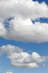 White clouds in the sky