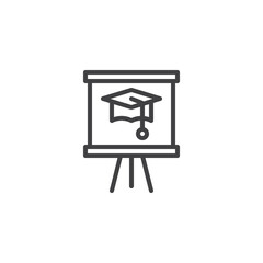 Business training line icon