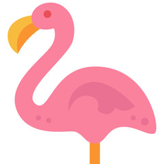 flamingo flat icon