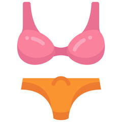 bikini flat icon