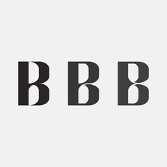 b font icon and  letter b logo vector. B logo symbol icon design template.