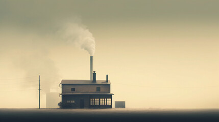 環境問題の二酸化炭素を沢山出す工場