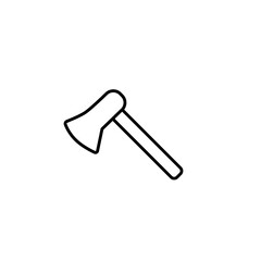 hammer isolated on white background, vector illustration in flat design.