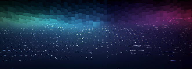 beautiful abstract wave technology background with blue light digital effect corporate concept. Generative ai