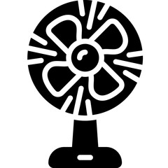 electric fan solid icon