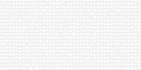 Abstract background with squares line mosiqe pattern white wall and floor background.