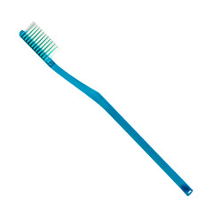 Blue tooth brush isolated on a white background