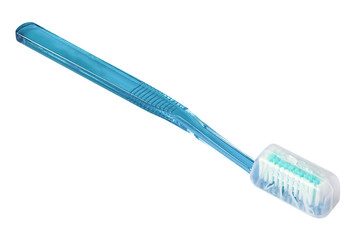 Blue tooth brush isolated on a white background