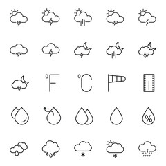 Outline icon for weather