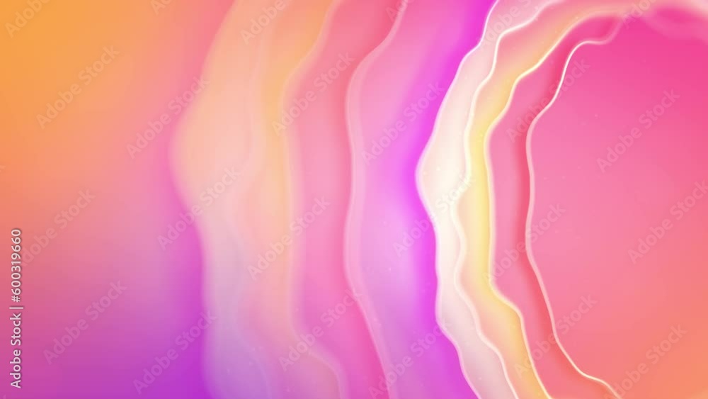 Aufkleber bright yellow and purple abstract flickering soft lines bokeh backdrop - loop video