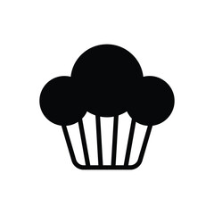Muffin icon vector stock.