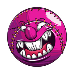 Monster Baseball cartoon character. Mascot vector in EPS 10.
