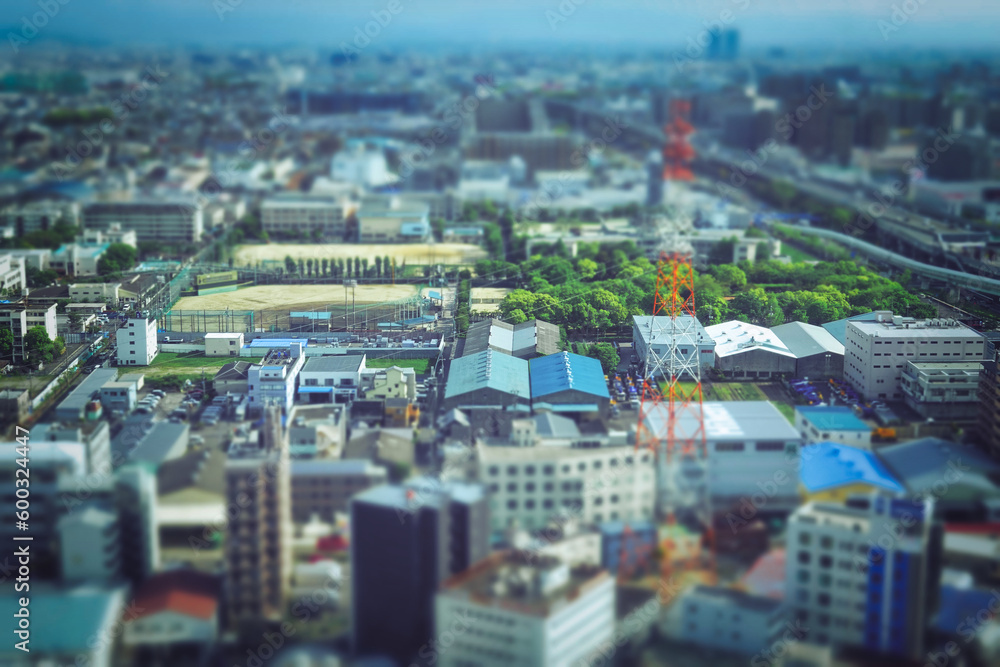 Wall mural 大阪の都市風景