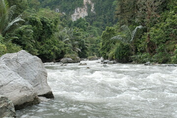river in the mountains