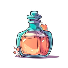 Frasco de perfume cartoon
