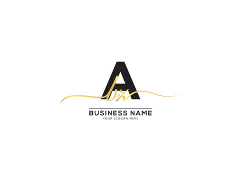 Monogram ABZ Initial Letter Logo, Creative Abz baz Signature Logo Letter Design