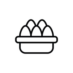 Eggs icon vector stock.