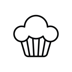 Muffin icon vector stock.