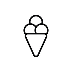 Cream Cone icon vector stock.