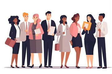 Obraz premium Diverse businesspeople with money in hands offer funding to successful businesswoman
