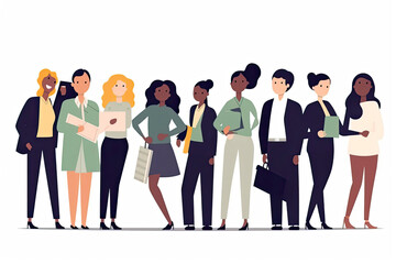 Obraz premium Diverse businesspeople with money in hands offer funding to successful businesswoman